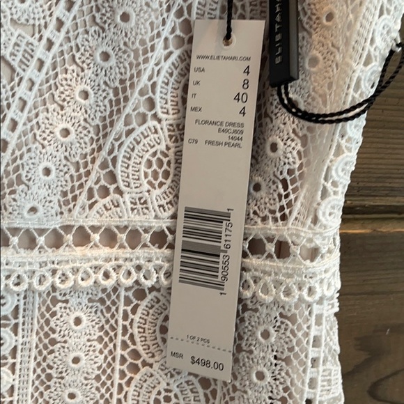 Elie Tahari Florance Dress in Fresh Pearl - Picture 3 of 16